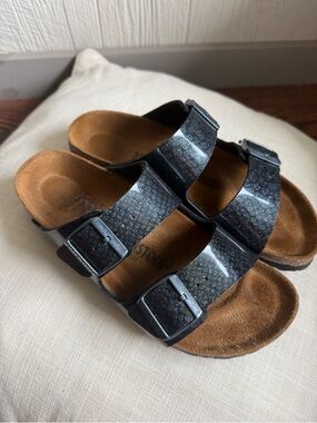 Birkenstock Arizona Magic Snake Glitter sandals